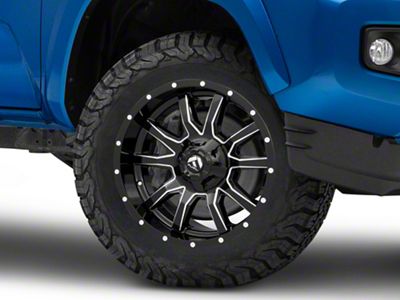 Fuel Wheels Vandal Gloss Black Milled 6-Lug Wheel; 18x9; 1mm Offset (16-23 Tacoma)