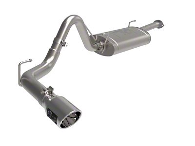 AFE Apollo GT Series 3-Inch Single Exhaust System with Black Tip; Polished Exit (16-23 Tacoma)