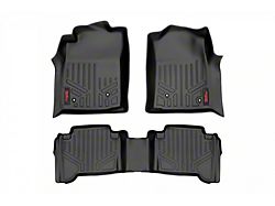 Rough Country Heavy Duty Front and Rear Floor Mats; Black (05-11 Tacoma)