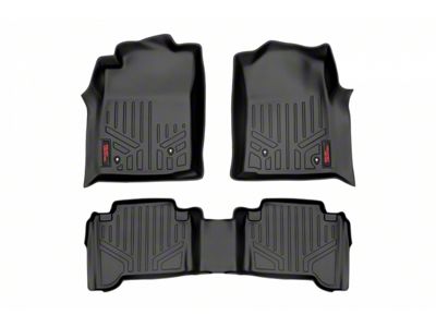 Rough Country Heavy Duty Front and Rear Floor Mats; Black (05-11 Tacoma)