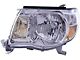CAPA Replacement Halogen Headlight; Driver Side (05-11 Tacoma w/o Sport Package)