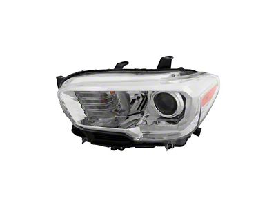 CAPA Replacement Halogen Headlight; Driver Side (16-17 Tacoma w/o Factory LED DRL)