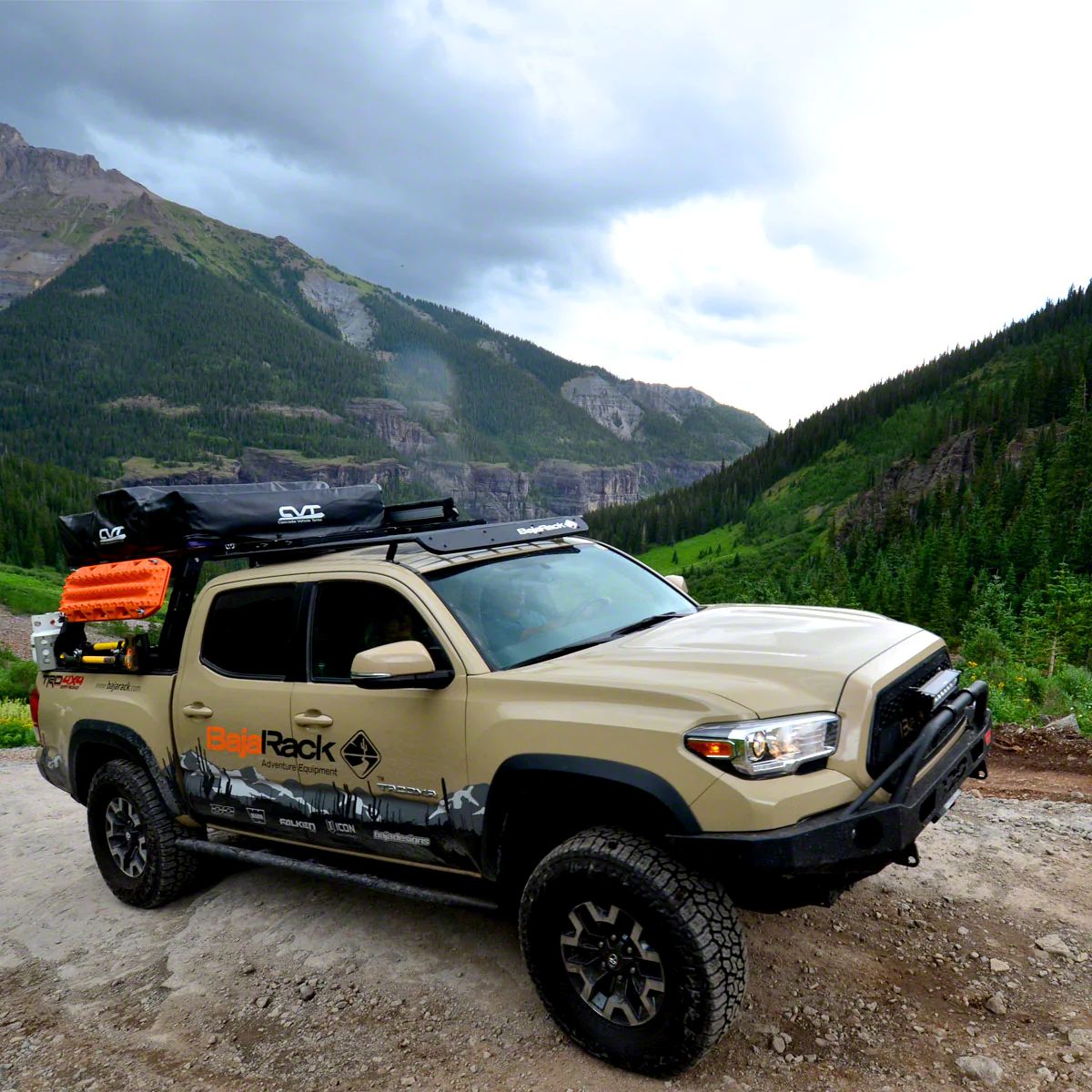 Baja Rack Utility Flat Roof Rack with Satellite Antenna Cutout (05-23 Tacoma)