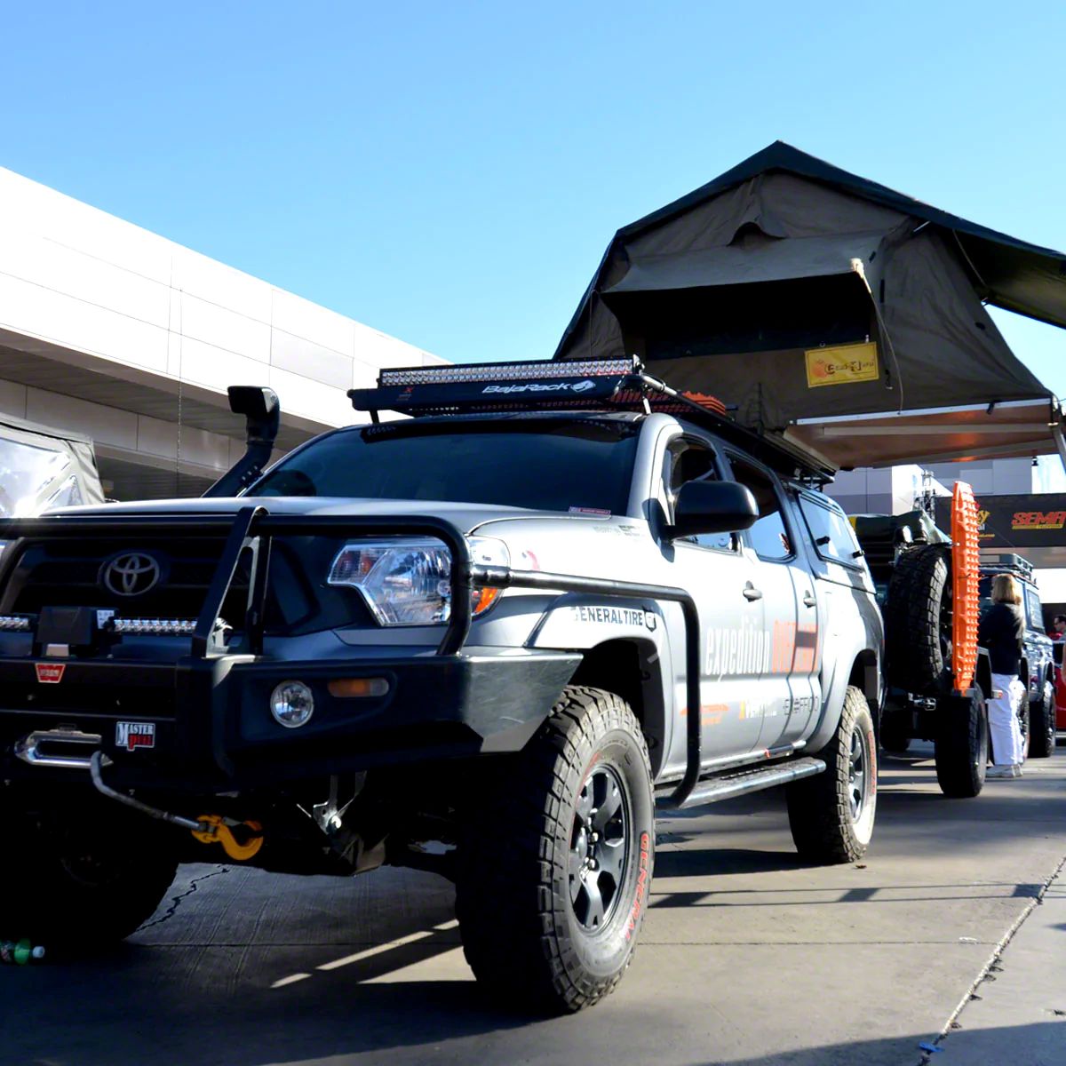 Baja Rack Tacoma Utility Flat Roof Rack with Satellite Antenna Cutout ...
