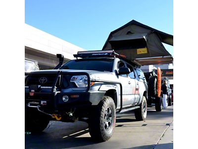Baja Rack Utility Flat Roof Rack with Satellite Antenna Cutout and Mesh Floor (05-23 Tacoma)