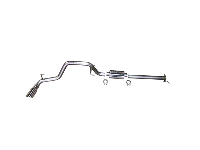 MRT Tough Truck Single Exhaust System with Polished Tip; Side Exit (19-23 2.7L Tacoma)