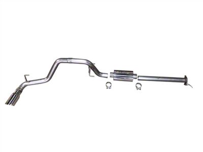 MRT Tough Truck Single Exhaust System with Polished Tip; Side Exit (19-23 2.7L Tacoma)