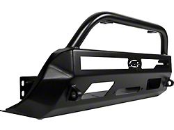 Low Profile Front Bumper with Center Hoop; Black (12-15 Tacoma)