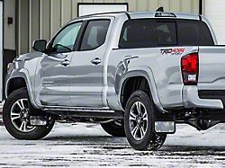 Mud Flaps with Stainless Steel Plate; Front and Rear (16-23 Tacoma)