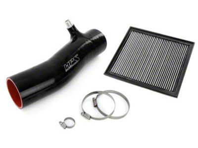 HPS Silicone Air Intake Kit with Drop-In Air Filter; Black (16-23 3.5L Tacoma w/ TRD Cold Air Intake)