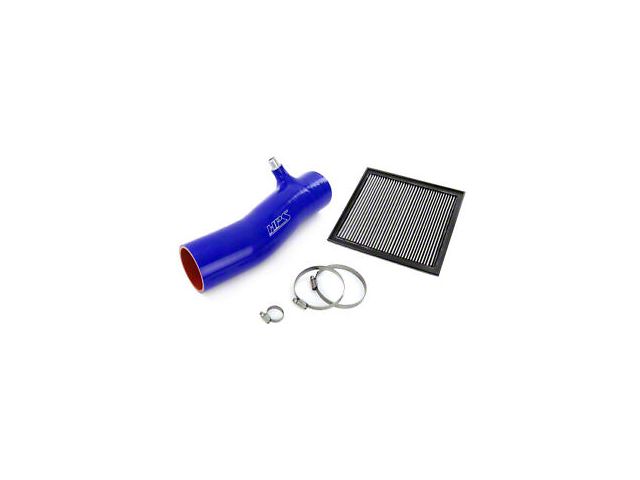 HPS Silicone Air Intake Kit with Drop-In Air Filter; Blue (16-22 3.5L Tacoma w/ Standard Air Intake Box)