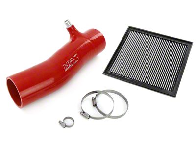 HPS Silicone Air Intake Kit with Drop-In Air Filter; Red (16-23 3.5L Tacoma w/ TRD Cold Air Intake)