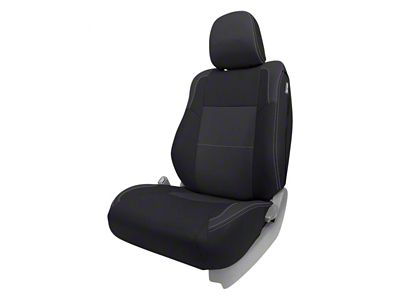 PRP Front Seat Covers; Black and Gray (12-15 Tacoma TRD Pro Sport)
