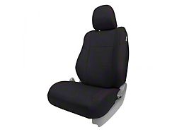 PRP Front Seat Covers; Black with Red Stitching (12-15 Tacoma TRD Pro Sport w/ Fold Flat Passenger Seat)