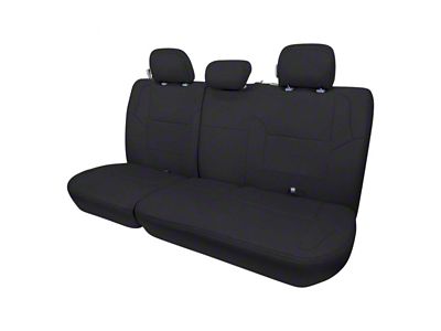 PRP Rear Bench Seat Cover; All Black (12-15 Tacoma Double Cab)