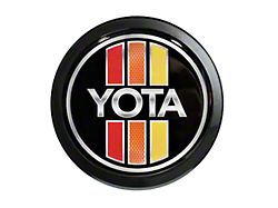 Grillebadgestore Premium Aluminum Grille Badge; Round 80 Style Tri-Color Yota Badge OG (Universal; Some Adaptation May Be Required)