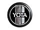 Grillebadgestore Premium Aluminum Grille Badge; Round 80 Syle Yota Badge OG Grayscale (Universal; Some Adaptation May Be Required)