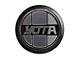 Grillebadgestore Premium Aluminum Grille Badge; Round Fat Yota Tri-Grayscale Hex Pattern (Universal; Some Adaptation May Be Required)
