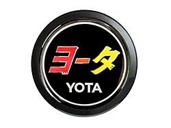 Grillebadgestore Premium Aluminum Grille Badge; Round Katakana Script Yota Tri-Color (Universal; Some Adaptation May Be Required)
