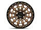 KMC Carnage Matte Bronze with Black Lip 6-Lug Wheel; 17x9; 0mm Offset (05-15 Tacoma)