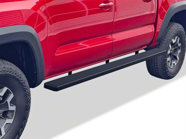 5-Inch iStep Wheel-to-Wheel Running Boards; Black (05-23 Tacoma w/ 5-Foot Bed)