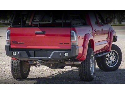 Expedition One Base Rear Bumper; Textured Black (05-15 Tacoma)