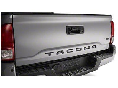 Toyota Tailgate Letter Inserts; Black (18-23 Tacoma)