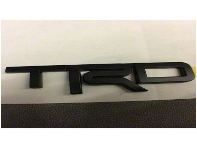 Toyota TRD Pro Badge; Black (17-23 Tacoma TRD Pro)