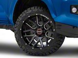 Wicked Offroad W903 Gloss Black Milled 6-Lug Wheel; 20x10; -19mm Offset (16-23 Tacoma)