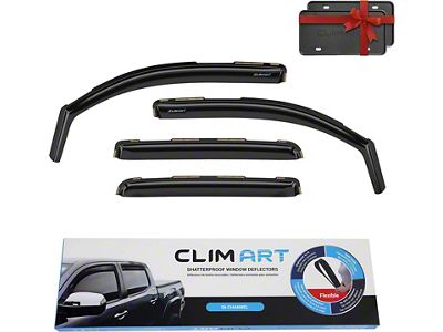 in-Channel Window Deflectors (16-23 Tacoma Double Cab)