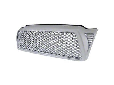 Honeycomb Mesh Upper Replacement Grille; Chrome (05-11 Tacoma)