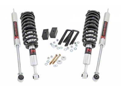 Rough Country 3-Inch Suspension Lift Kit with Front M1 Struts and Rear M1 Shocks (05-23 4WD Tacoma)