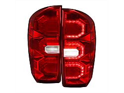 Sequential LED Tail Lights; Chrome Housing; Red Lens (16-23 Tacoma)