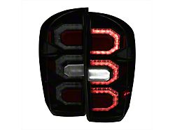 Sequential LED Tail Lights; Gloss Black Housing; Smoked Lens (16-23 Tacoma)