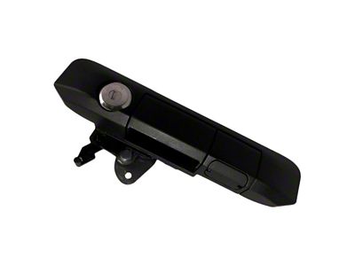 Manual Tailgate Lock Handle with Bolt Codeable Lock; Black (05-15 Tacoma)
