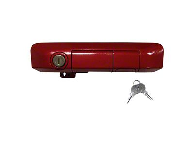 Manual Tailgate Lock Handle with Standard Lock; Barcelona Red (05-15 Tacoma)