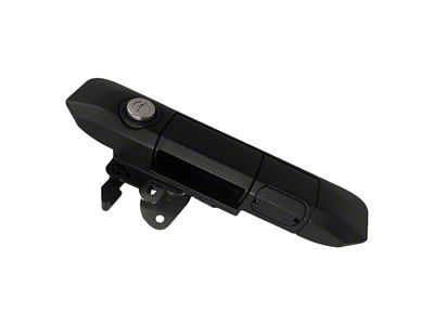 Manual Tailgate Lock Handle with Standard Lock; Black (05-15 Tacoma)