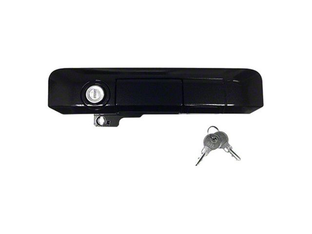 Manual Tailgate Lock Handle with Standard Lock; Black Sand Pearl (05-15 Tacoma)
