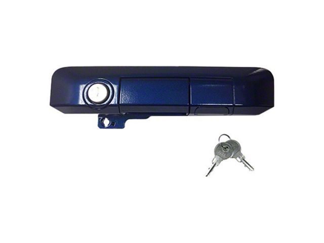Manual Tailgate Lock Handle with Standard Lock; Blue Ribbon (05-15 Tacoma)