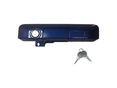 Manual Tailgate Lock Handle with Standard Lock; Blue Ribbon (05-15 Tacoma)