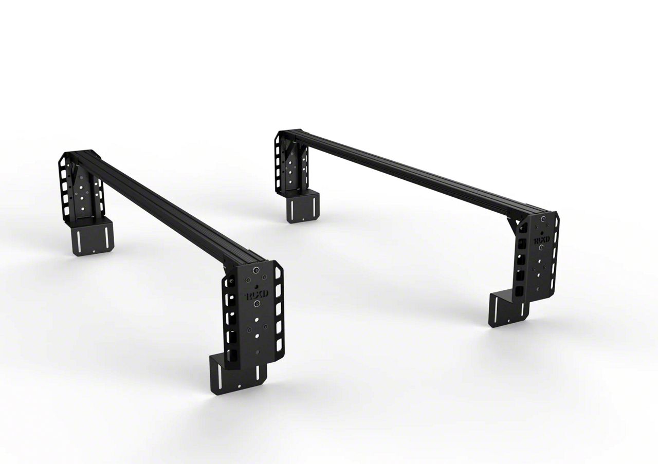 12.50-Inch V2 Truck Bed Rack; Black Bars (05-23 Tacoma)