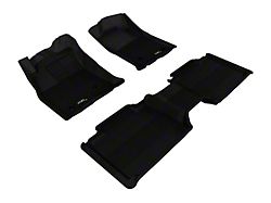 3D MAXpider KAGU Series All-Weather Custom Fit Front and Rear Floor Liners; Black (05-11 Tacoma Access Cab)