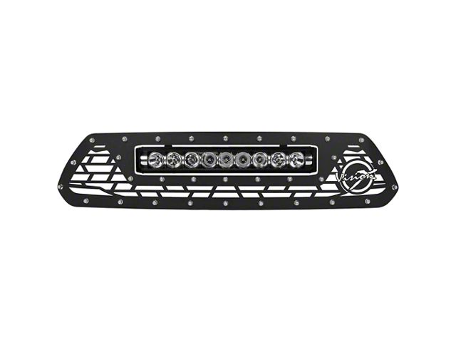 Vision X Upper Replacement Grille with 20-Inch Light Bar Opening; Satin Black (12-15 Tacoma)