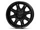 Fuel Wheels Darkstar Matte Black with Gloss Black Lip 6-Lug Wheel; 22x10; -18mm Offset (2024 Tacoma)