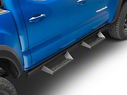 4-Inch Drop Sniper Running Boards; Textured Black (05-23 Tacoma Double Cab)