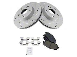 Ceramic Performance 5-Lug Brake Rotor and Pad Kit; Front (05-15 2WD Tacoma, Excluding Pre Runner)