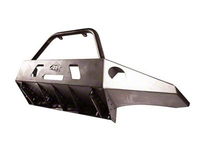 APEX Front Bumper with Center Hoop; Black Steel (05-15 Tacoma)