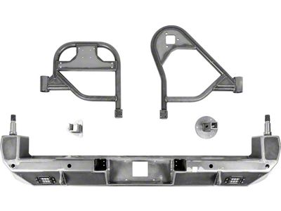 Dual Wing Out Rear Bumper; Bare (16-23 Tacoma)