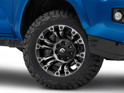 Fuel Wheels Vapor Matte Black with Gray Tint 6-Lug Wheel; 18x9; 1mm Offset (16-23 Tacoma)