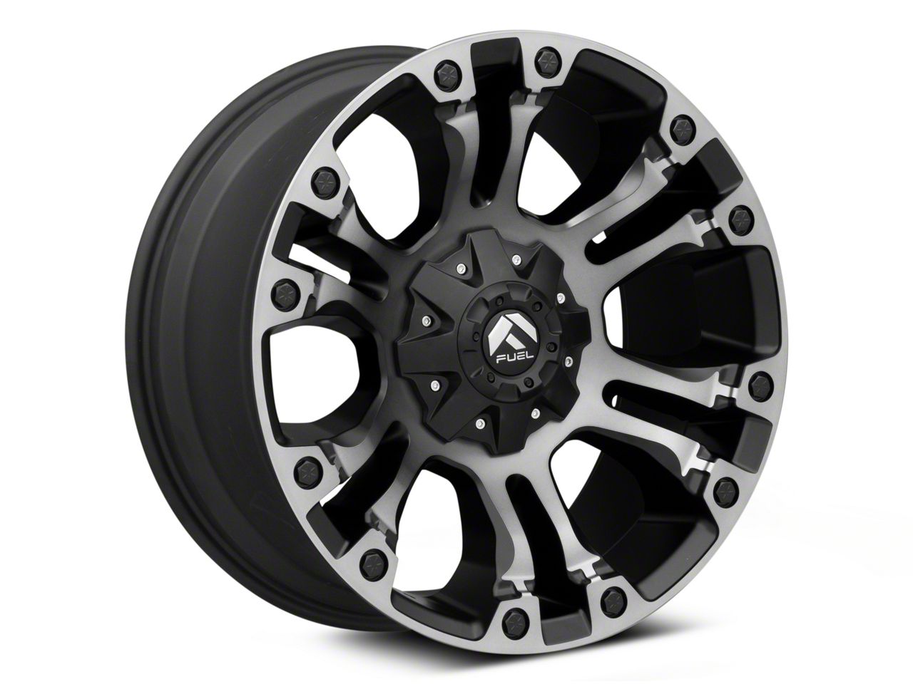 Fuel Wheels Tacoma Vapor Matte Black with Gray Tint 6-Lug Wheel; 17x9; 1mm  Offset D85117909850A (16-23 Tacoma) Free Shipping